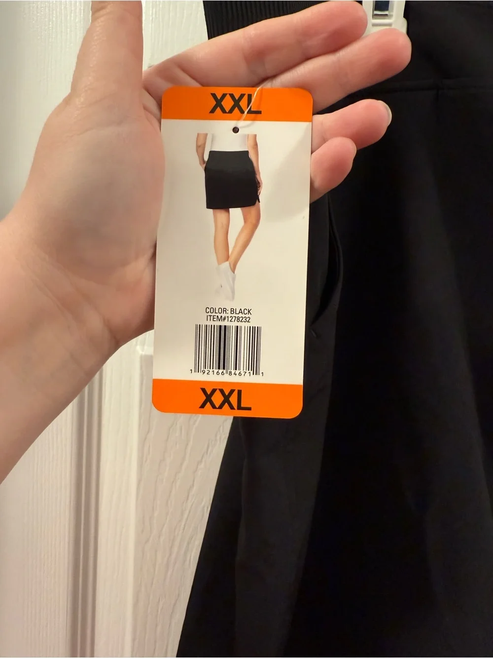 32 Degrees Womens Black midrise Skort size XXL